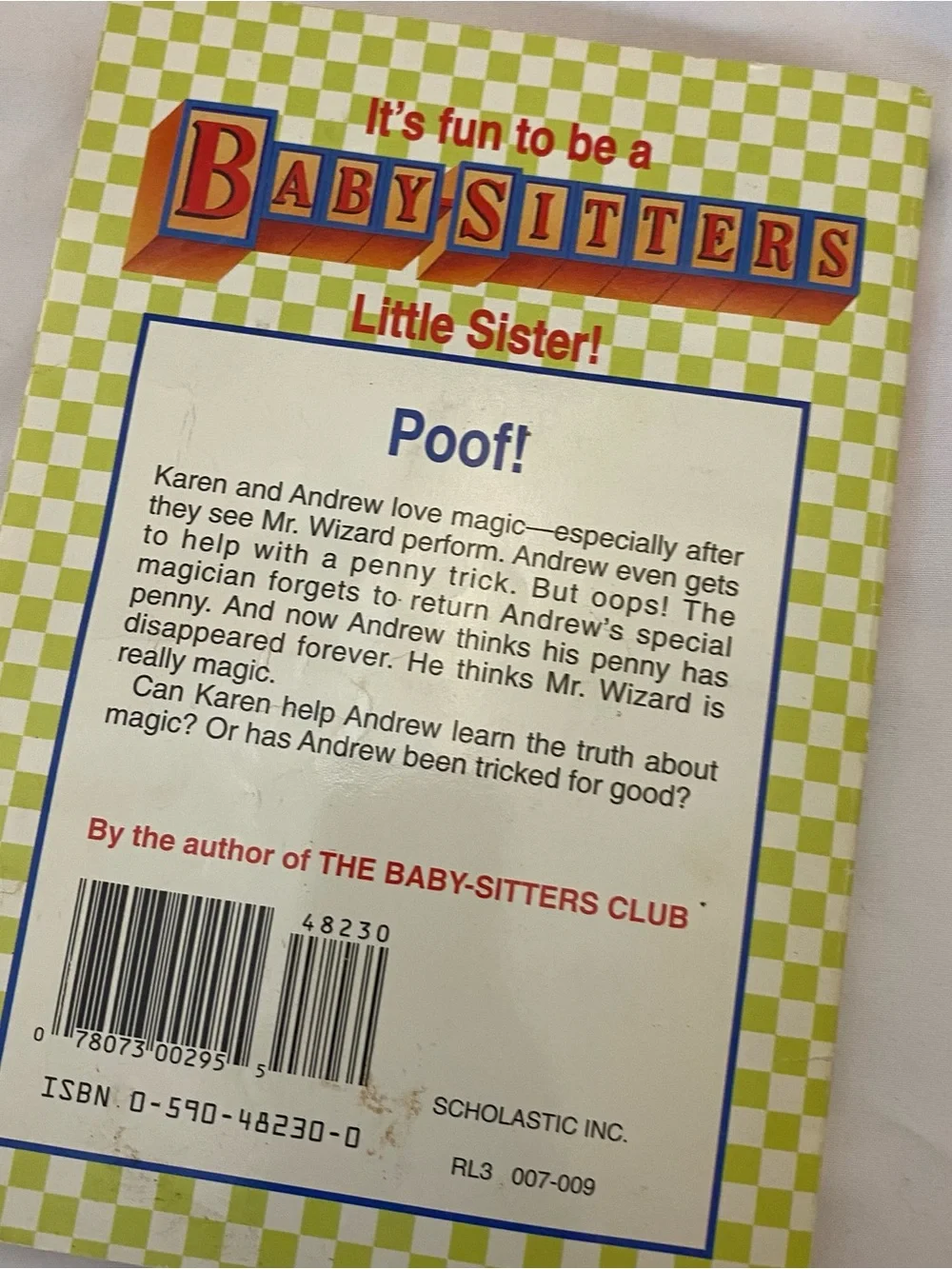 Babysitters Club Little Sister Karen’s Magician #55